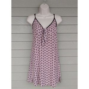 Pretty You London Womens Pink Black Chemise Slip Nightgown Size S/M 6-8